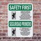 Signmission Safety Culture Sign, 7 in Width, Plastic, Rectangle, Bilingual OS-2PACK-SF-P-710-L-10736 - alternate 2